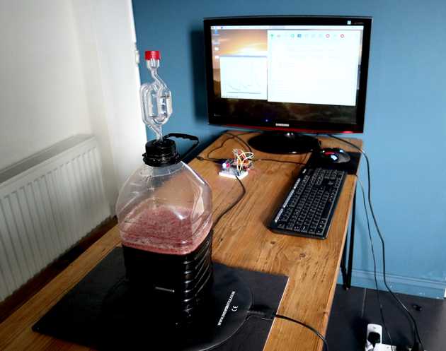 Raspbrewy Pi setup to make wine